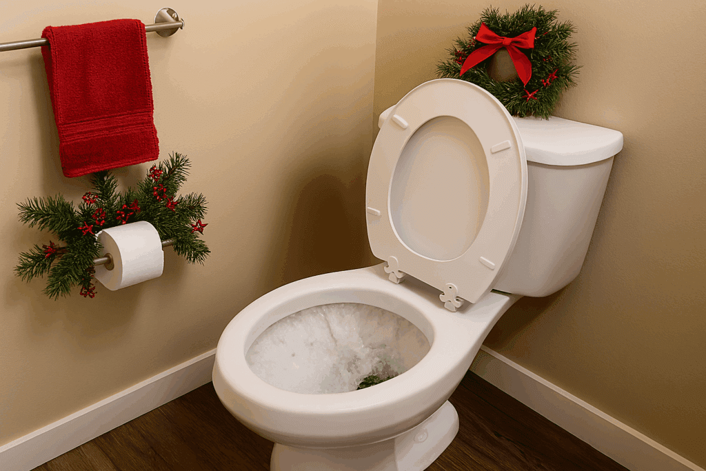 Holiday Toilet Stop Flushing
