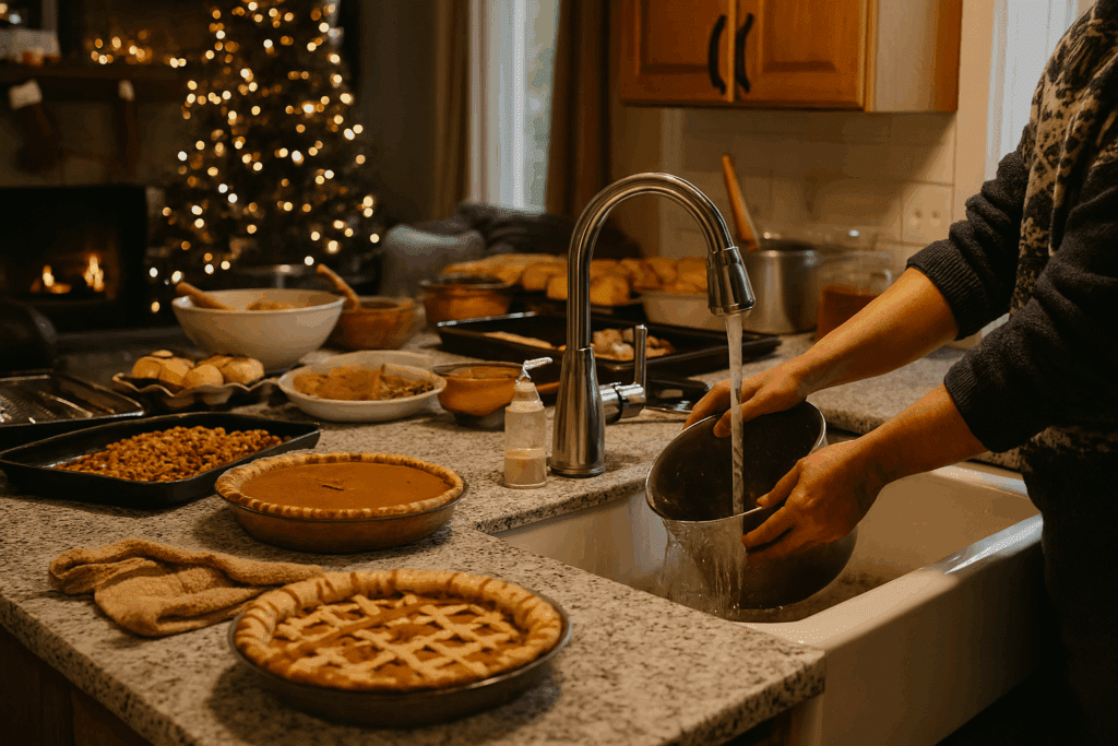 Holiday cooking in a Lakewood kitchen