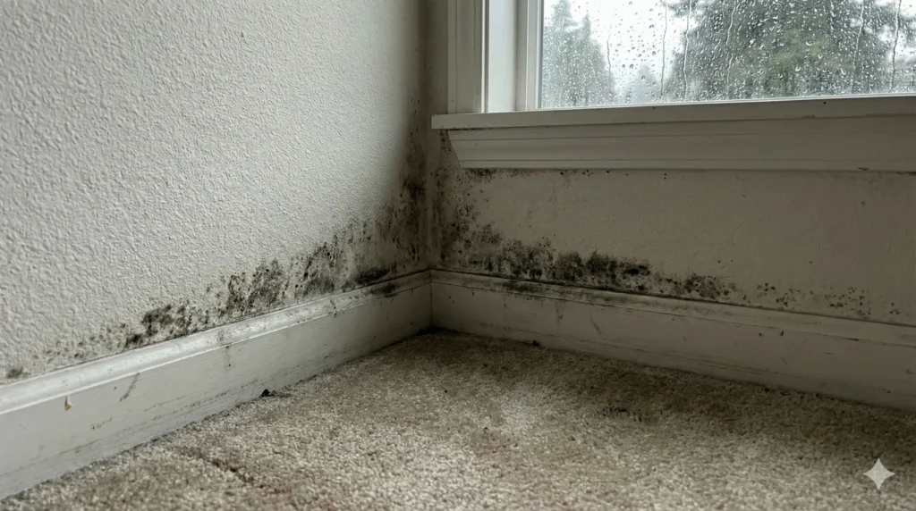 mold growth in the bedroom